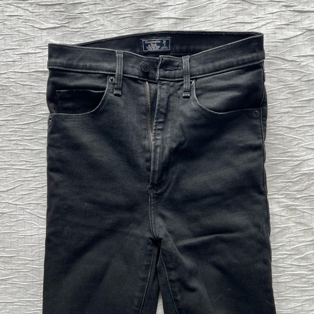 A&F super high rise skinny Jean